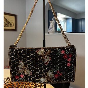 America & Beyond Midnight Black Honey Bee Clutch